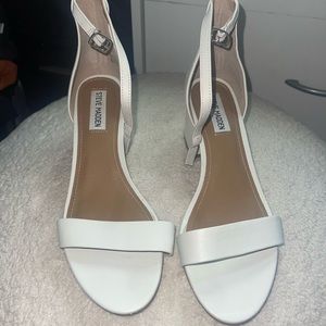 White Steve Madden heels